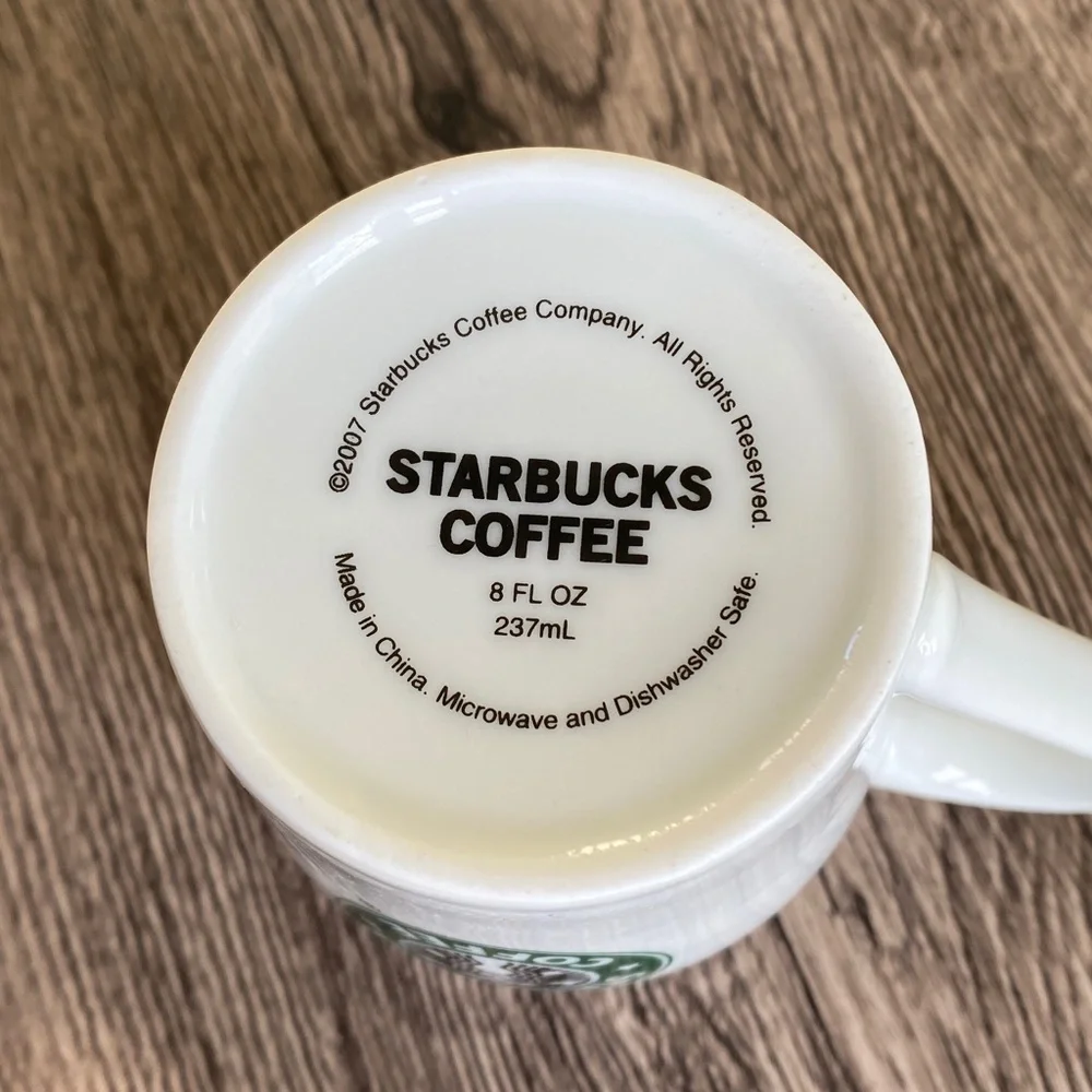 Starbucks Green Logo White Mug 2007